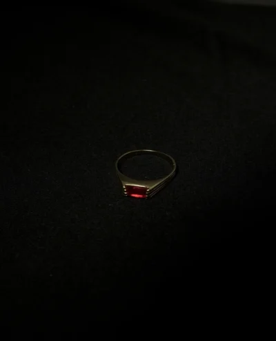 Anel Rubi Minimalista